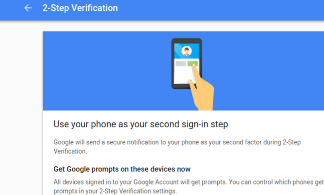 Two step verification