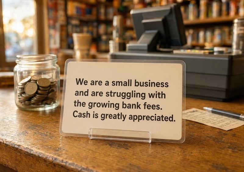 Sign that cash is appreciated