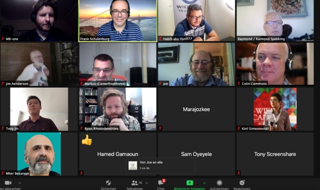 Screenshot of a Zoom meeting