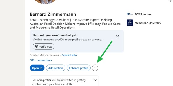 How to print a profile to a PDF in LinkedIn