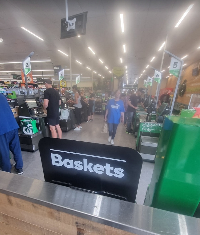 Self service kiosks in supermarkets