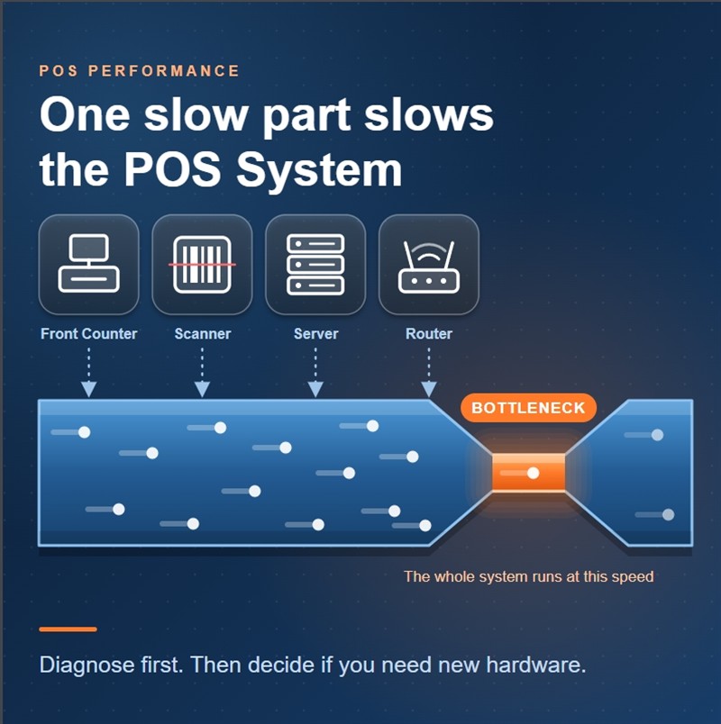 What slows down a POS System 