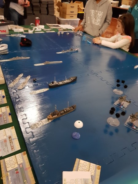 WW2 sea battle