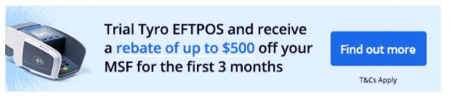 Tyro $500 offer