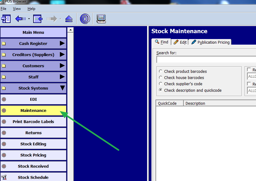 stock maintenance