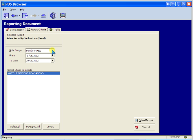Sales security indicators
