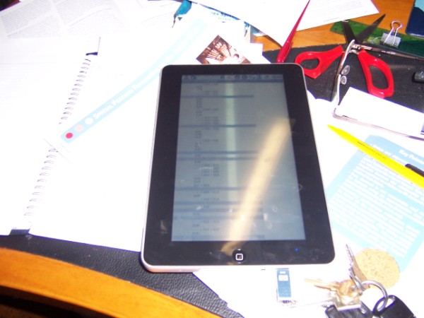 Newsagency software on an iPad