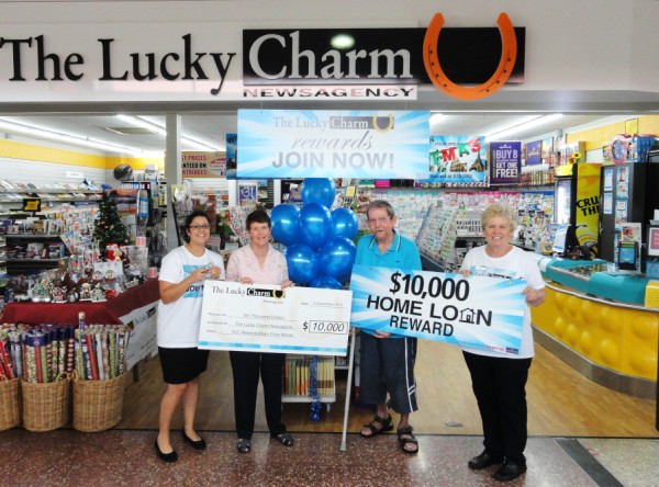 The Lucky Charm Rewards Program in newsagency